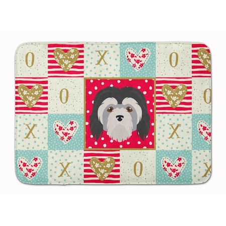 Carolines Treasures 19 x 27 in. Lowchen Little Lion Dog Love Machine Washable Memory Foam Mat CK5216RUG